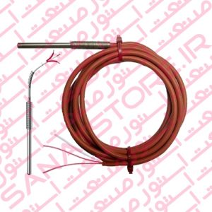 سنسور دما PT100 با سیم رابط فنر دار