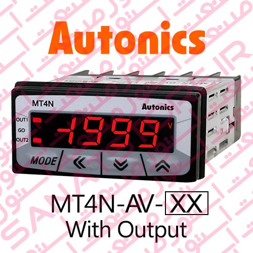 Autonics Panel Meter MT4N-AV Model Display With Output