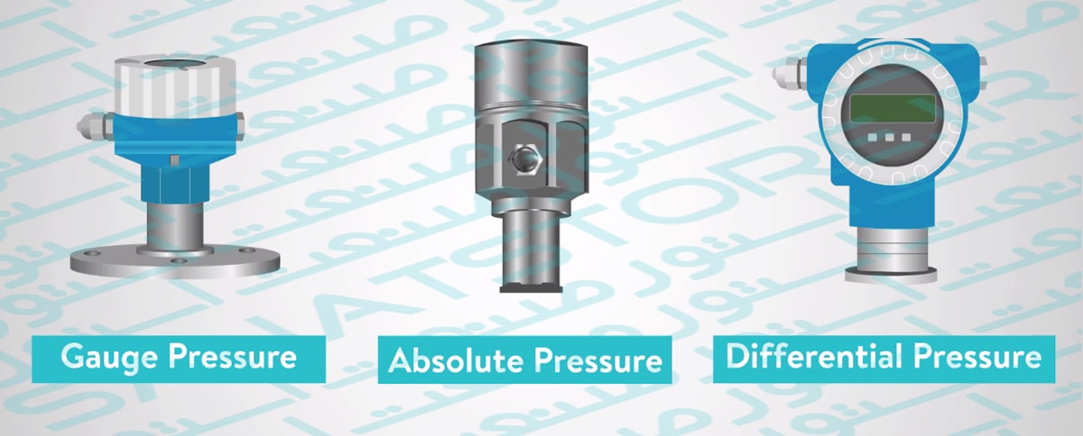 سنسورهای فشار از نظر نوع فشار اندازه گیری