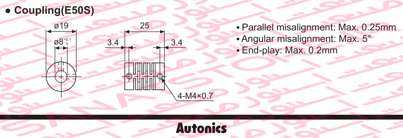 Autonics EC-2 E50S Rotary Encoder Coupling