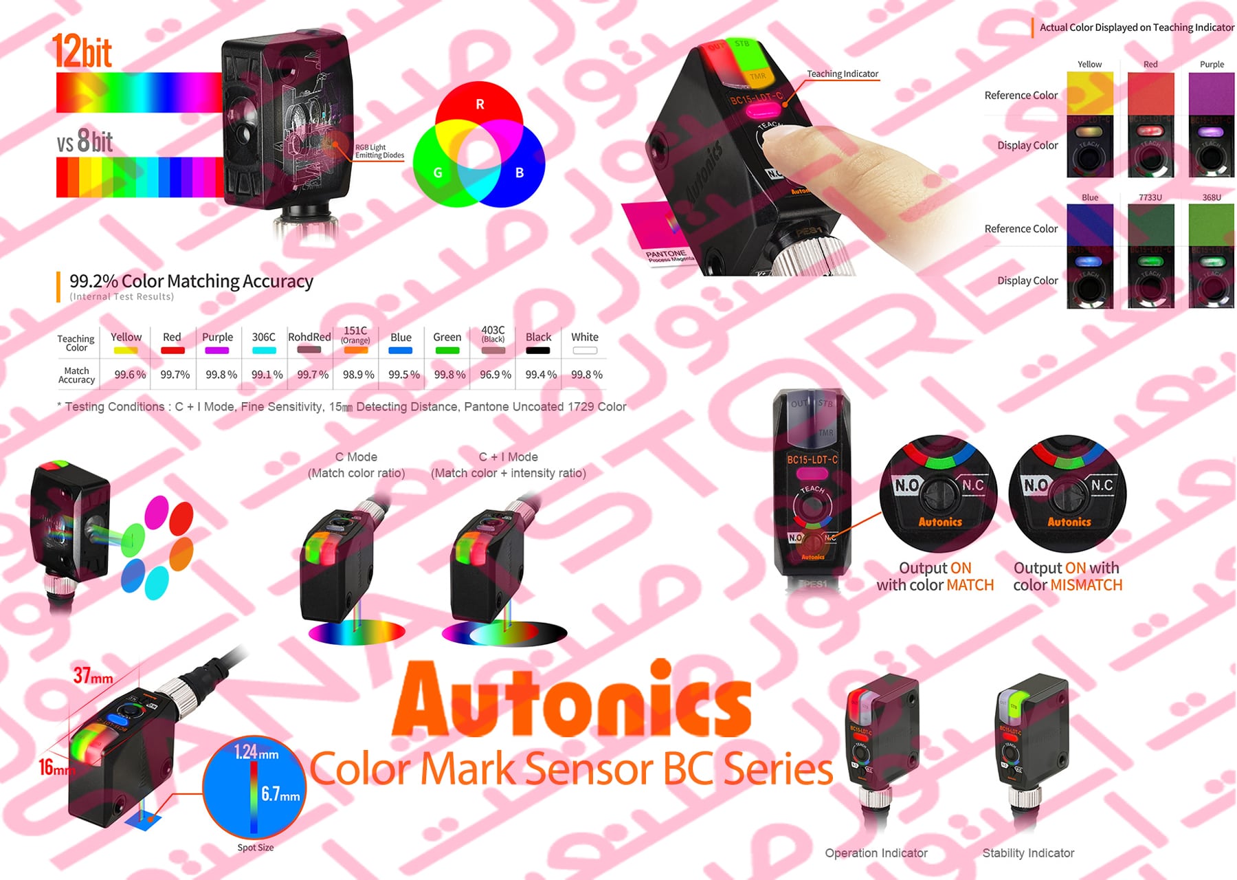 Autonics Color Mark Sensor BC Series