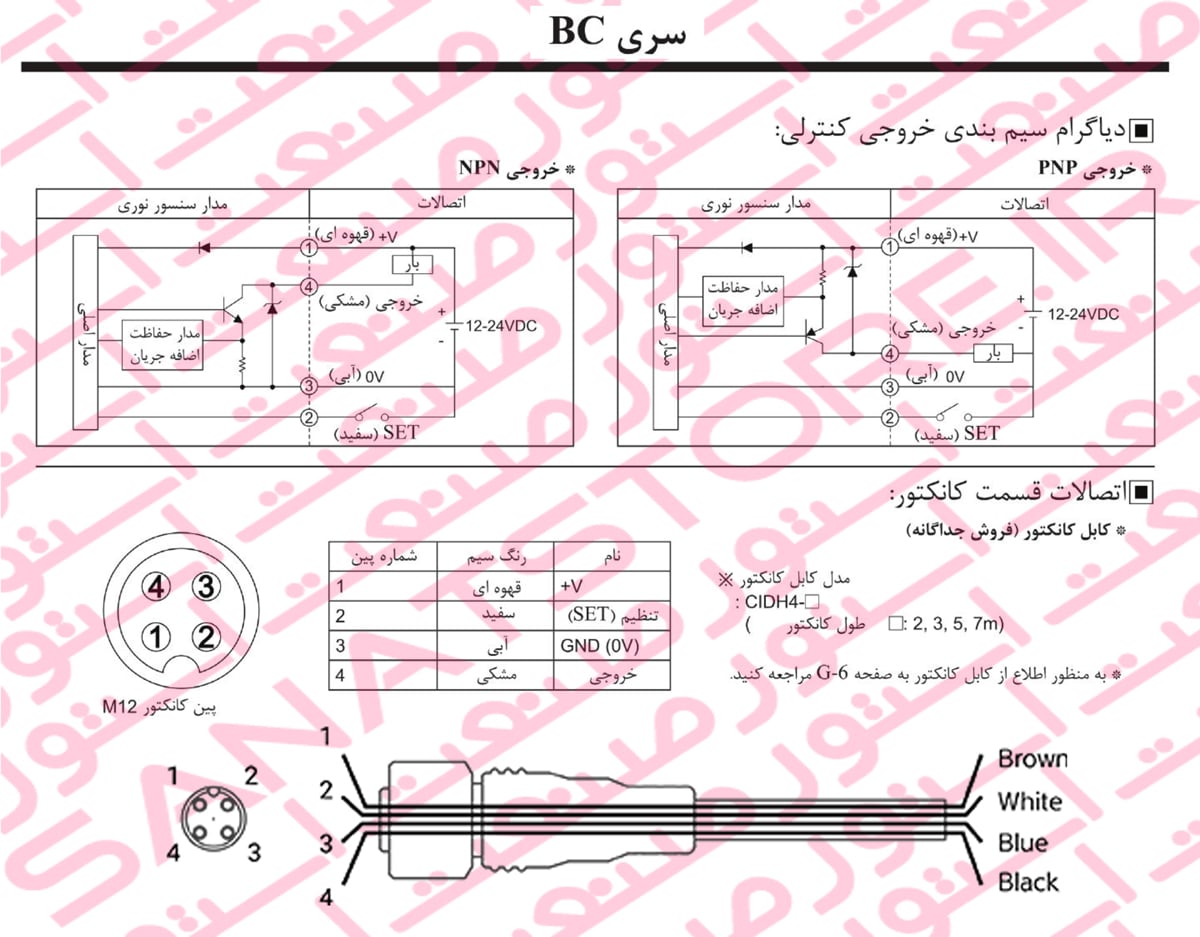 راهنمای نصب سنسور تشخیص رنگ آتونیکس Autonics سری BC