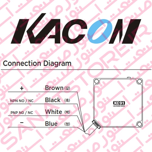 راهنمای نصب سنسور تشخیص رنگ کاکن KACON مدل KC91