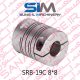 کوپلینگ انعطاف پذیر 8*8 آلومینیومی سانگیل SUNGIL مدل SRB-19C 8*8
